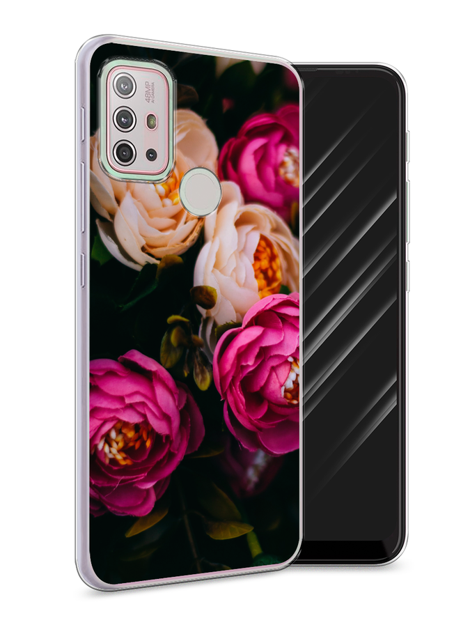 

Чехол Awog на Lenovo K13 Note / Леново K13 Note "Розовые пионы на черном", Розовый;черный, 112950-8