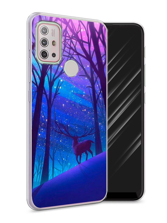 

Чехол Awog на Lenovo K13 Note / Леново K13 Note "Северный олень", Фиолетовый;голубой;синий, 112950-2