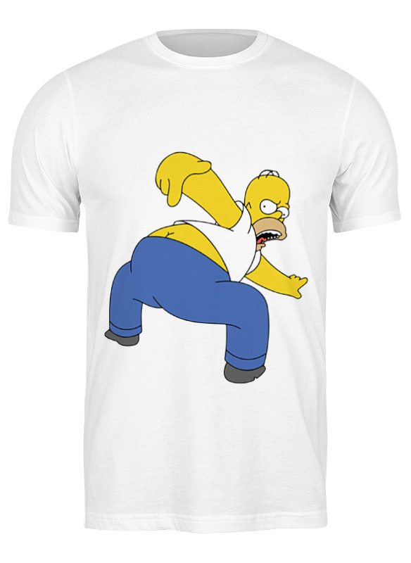 

Футболка мужская Printio Homer simpson (kiss my ...) белая M, Homer simpson (kiss my ...)