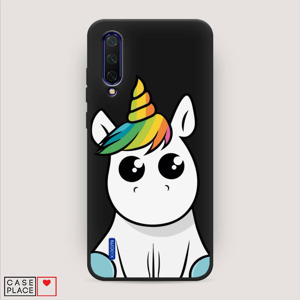 

Матовый силиконовый чехол "Глазастый единорог" на Xiaomi Mi 9 Lite, Глазастый единорог