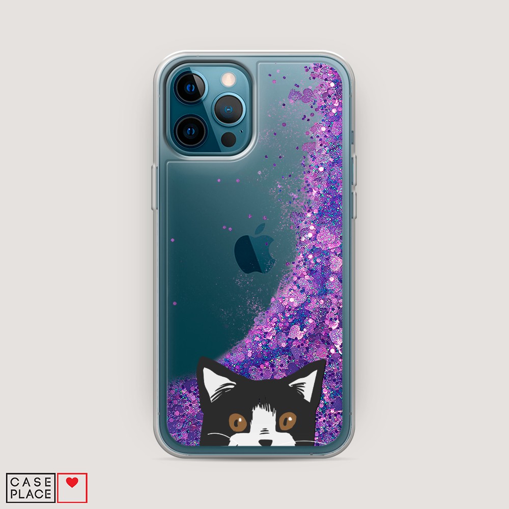 

Чехол Awog на Apple iPhone 12 Pro / Айфон 12 Pro "Подглядывающий кот", Разноцветный, 12892-1