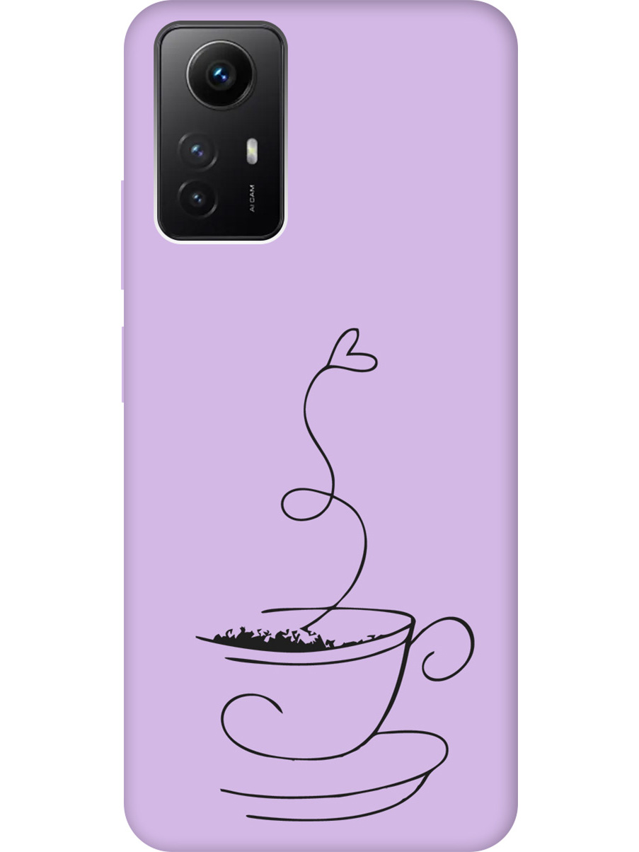

Силиконовый чехол на Xiaomi Redmi Note 12s "Coffee Love" сиреневый, Фиолетовый;черный, 20001471