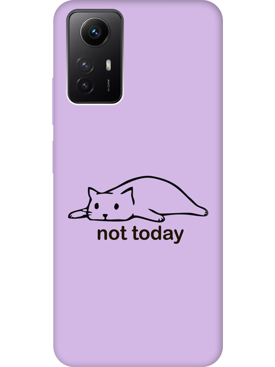 

Силиконовый чехол на Xiaomi Redmi Note 12s "Not Today" сиреневый, Фиолетовый;черный, 20001471