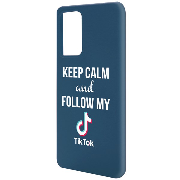 

Чехол-накладка Krutoff Silicone Case TikTok для Samsung Galaxy A72 (A725) синий