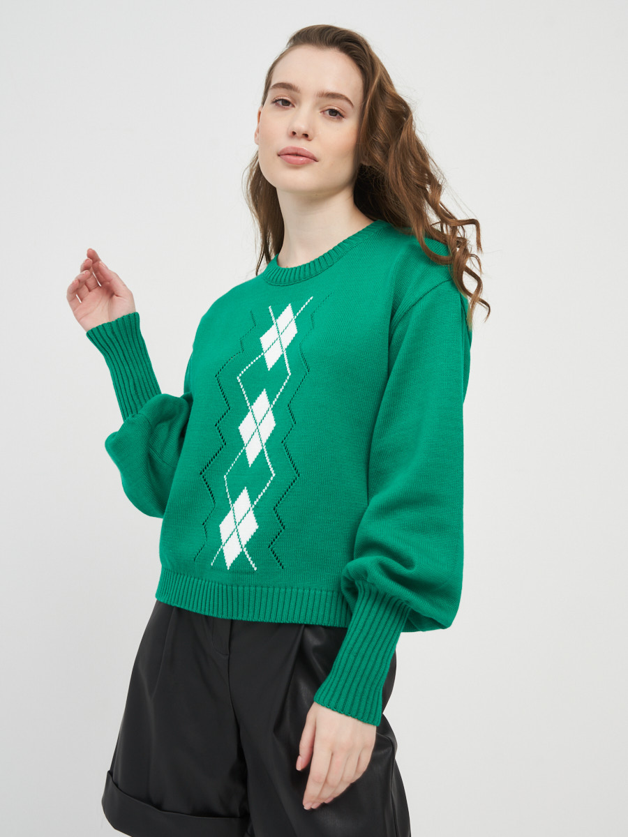 

Джемпер женский BE YOU зеленый, 7222-40116