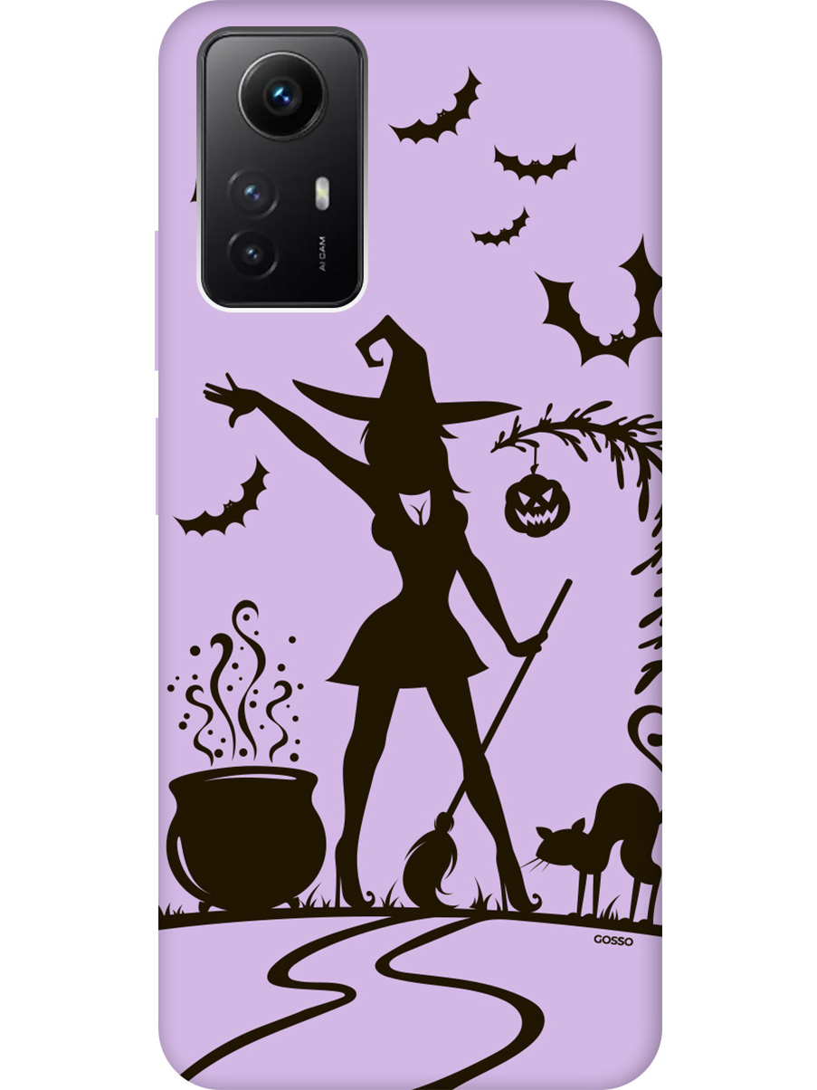 

Силиконовый чехол на Xiaomi Redmi Note 12s "Witch and Boiler" сиреневый, Фиолетовый;красный;черный, 20001471