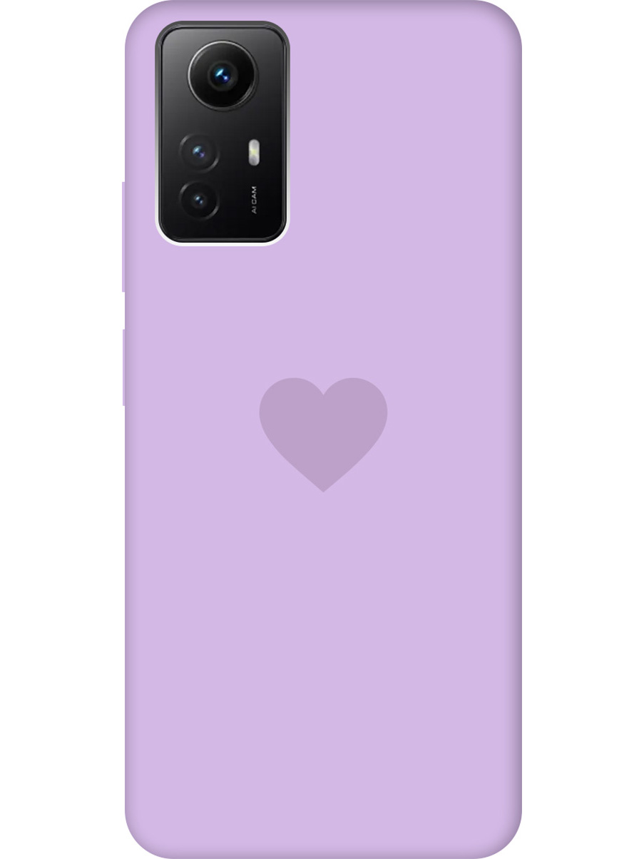 

Силиконовый чехол на Xiaomi Redmi Note 12s "Heart" сиреневый, Фиолетовый, 20001471