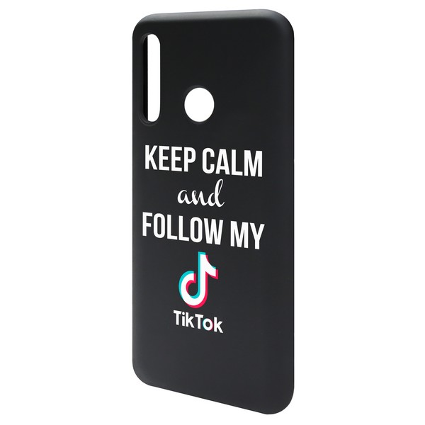 фото Чехол-накладка krutoff silicone case tiktok для honor 10i черный