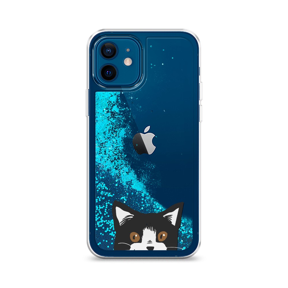 

Чехол Awog на Apple iPhone 12 / Айфон 12 "Подглядывающий кот", Разноцветный, 12593-1