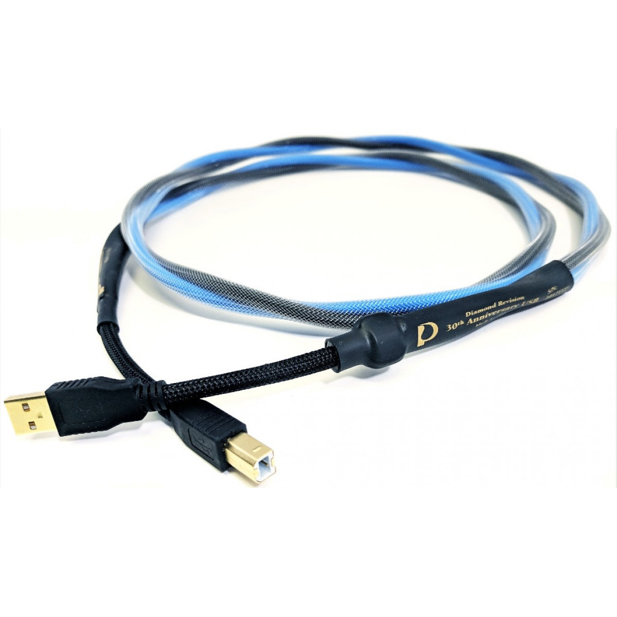 фото Кабель usb 2.0 тип a - b purist audio design usb diamond 30th anniversary cable a/b 1.5m