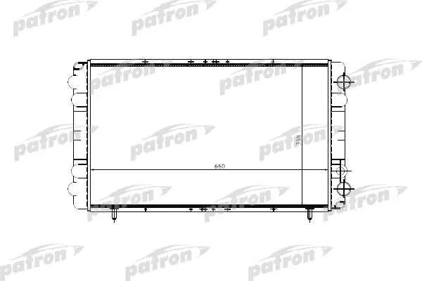 Радиатор системы охлаждения RENAULT: TRAFIC 2.1D-2.5D, 89-01 PATRON PRS3200 100023583654