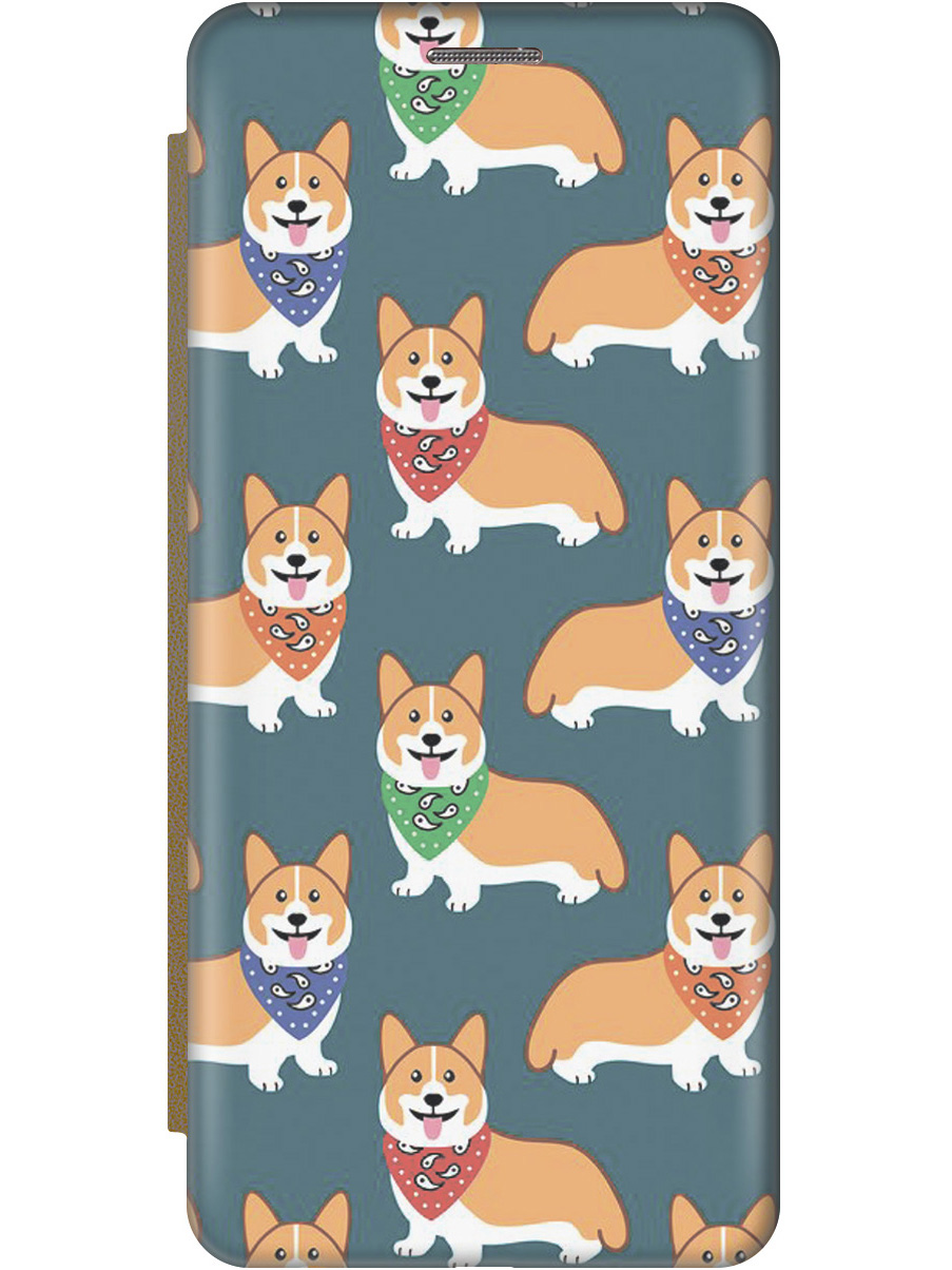 

Чехол-книжка на Xiaomi Redmi Note 12s "Корги забияки" золотой, Оранжевый;синий, 20001470