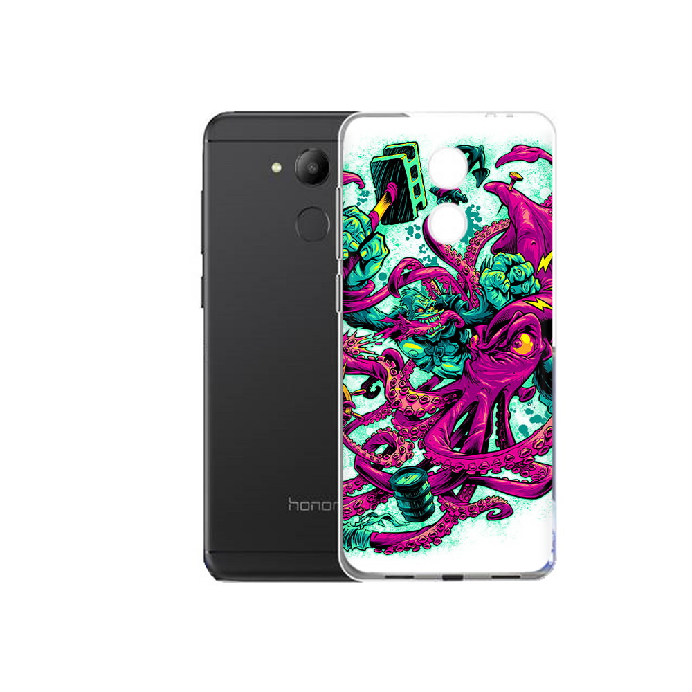 

Чехол MyPads Tocco для Honor 6C фиолетовый кракен (PT67887.49.657), Прозрачный, Tocco