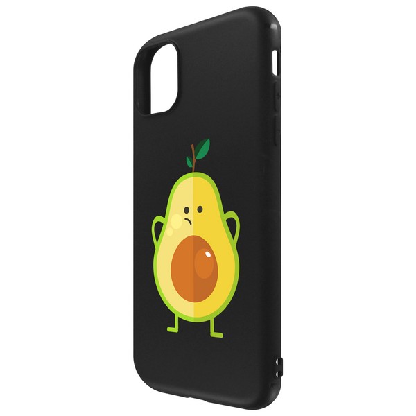 фото Чехол-накладка krutoff soft case авокадо недоумевающий для apple iphone 11