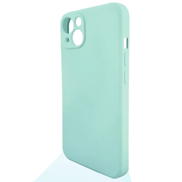 

Чехол iPhone 14 цветной силикон, бирюзовый, Голубой