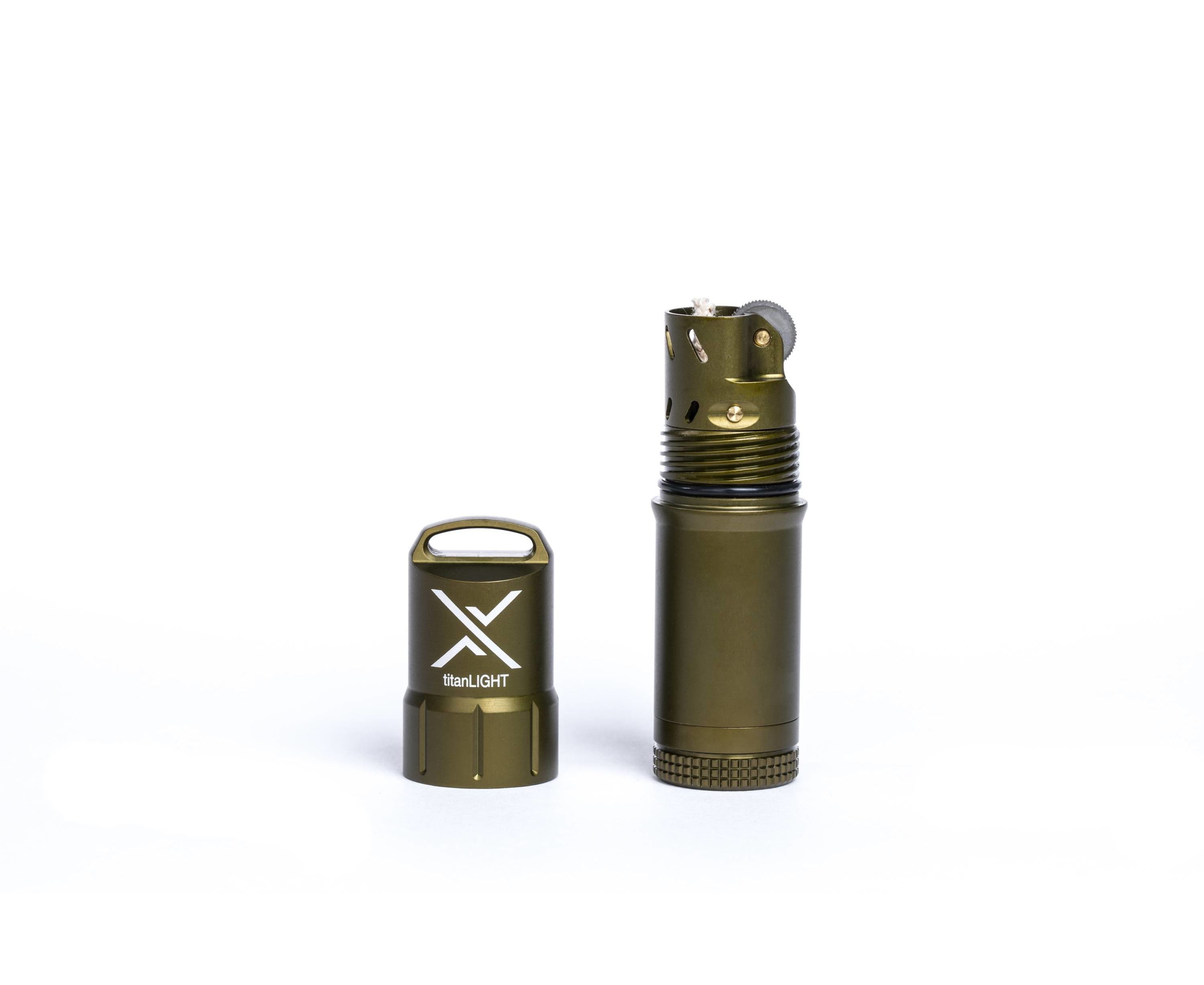 

Зажигалка бензиновая Exotac titanLIGHT, Olive Drab, Зеленый, titanLIGHT