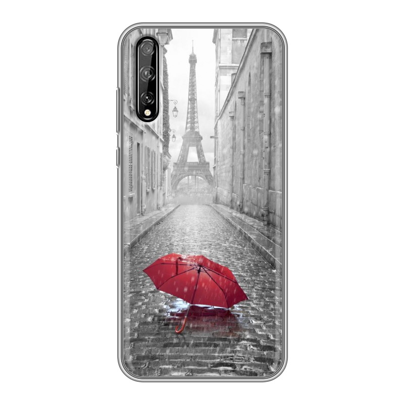 

Пластиковый транспарентный чехол для Huawei Y8p, 74855