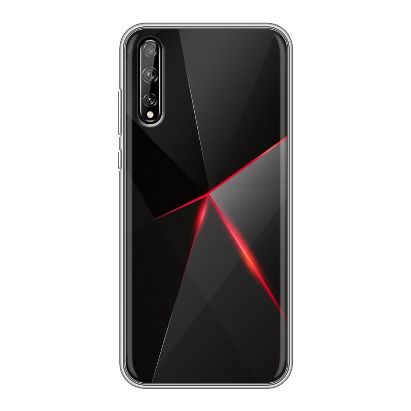 

Пластиковый транспарентный чехол для Huawei Y8p, 74855