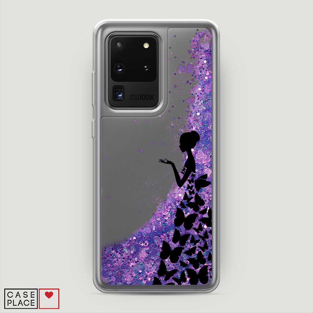 

Чехол Awog на Samsung Galaxy S20 Ultra "Дама в бабочках", Разноцветный, 29492-1