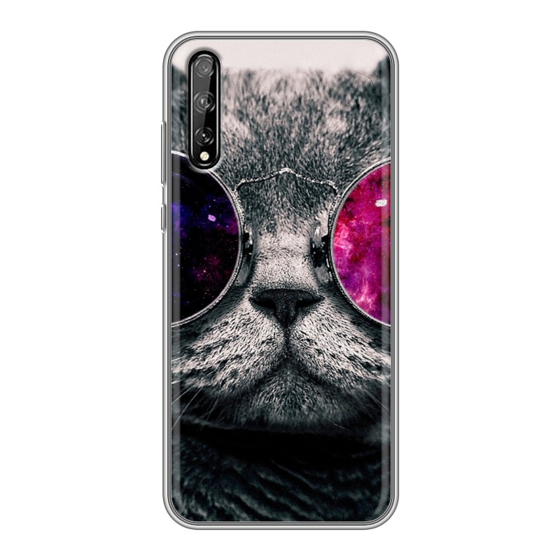 

Пластиковый транспарентный чехол для Huawei Y8p, 74855