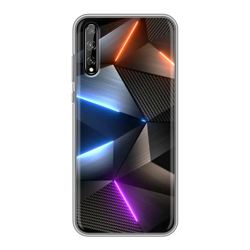 

Пластиковый транспарентный чехол для Huawei Y8p, 74855