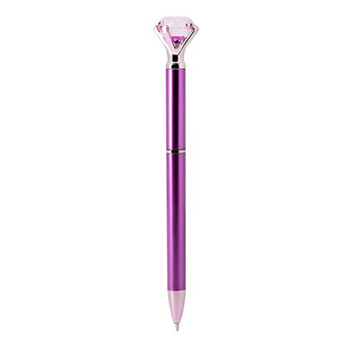 Ручка шариковая Fun Diamond светло-розовая