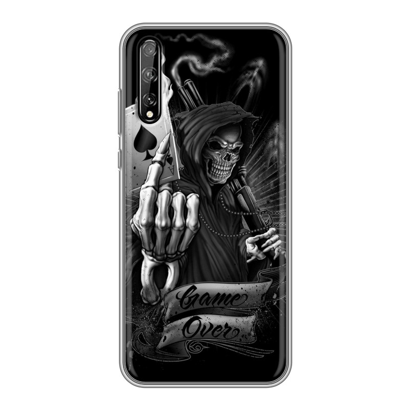 

Пластиковый транспарентный чехол для Huawei Y8p, 74855