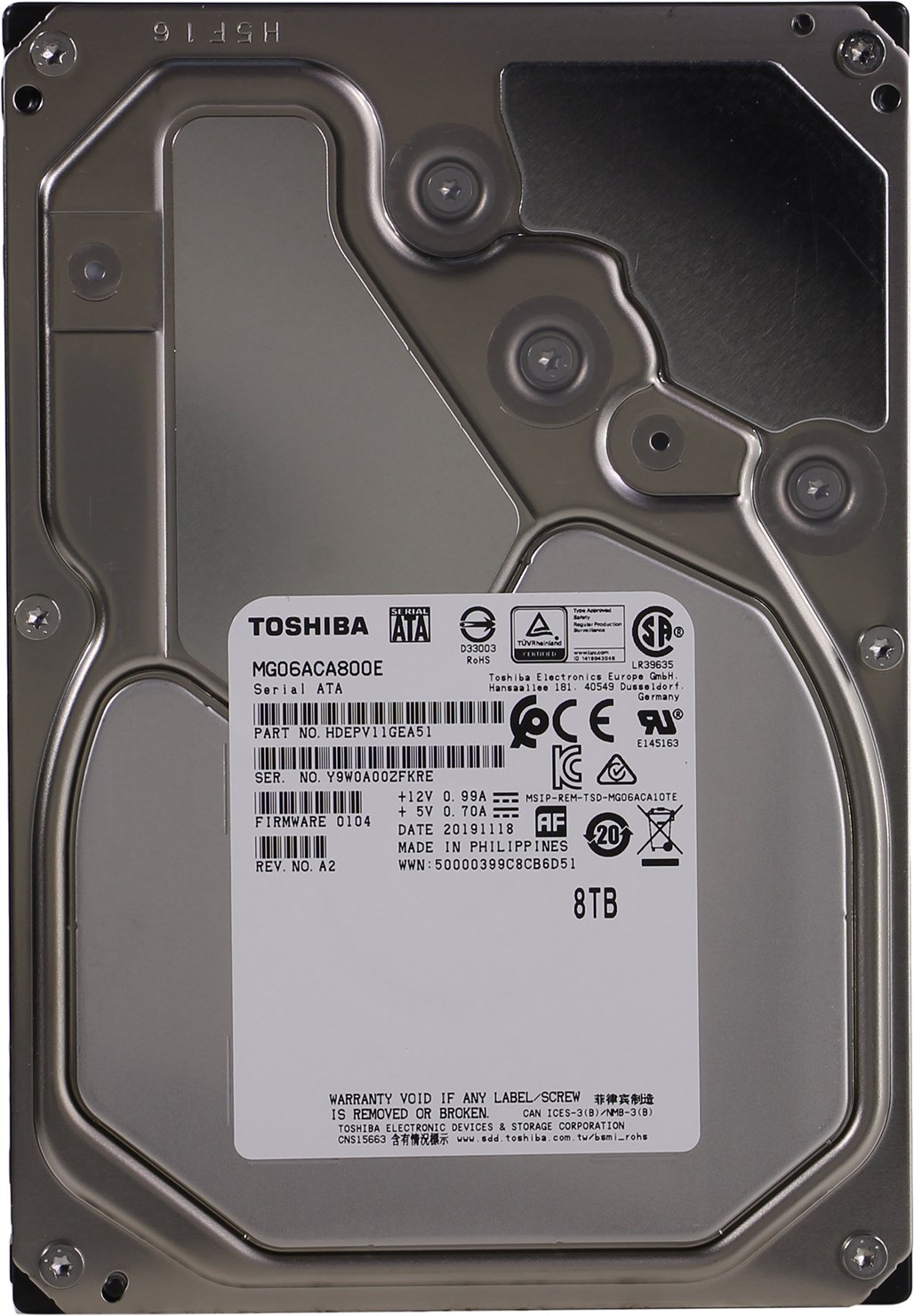 фото Hdd toshiba mg06aca800e 8 тб