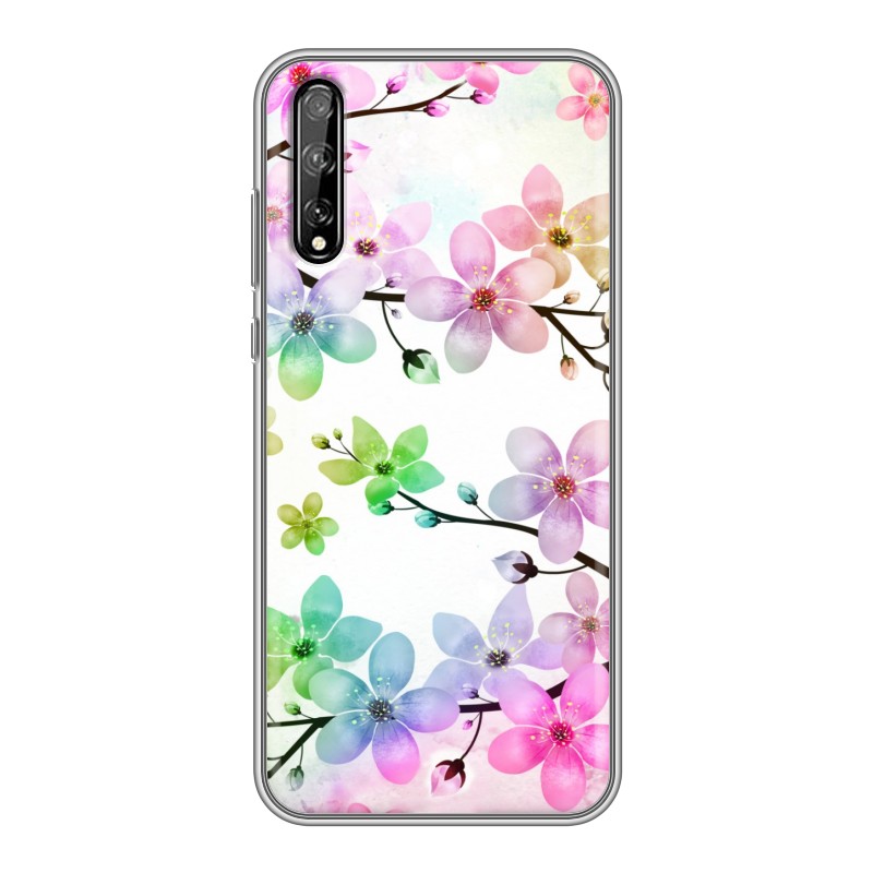 

Пластиковый транспарентный чехол для Huawei Y8p, 74855