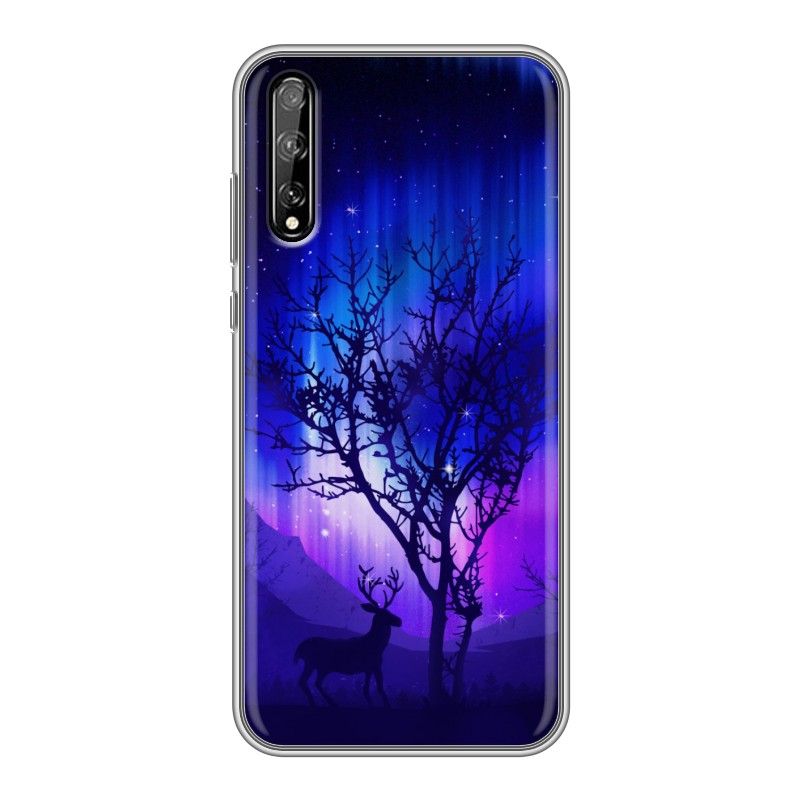 

Пластиковый транспарентный чехол для Huawei Y8p, 74855