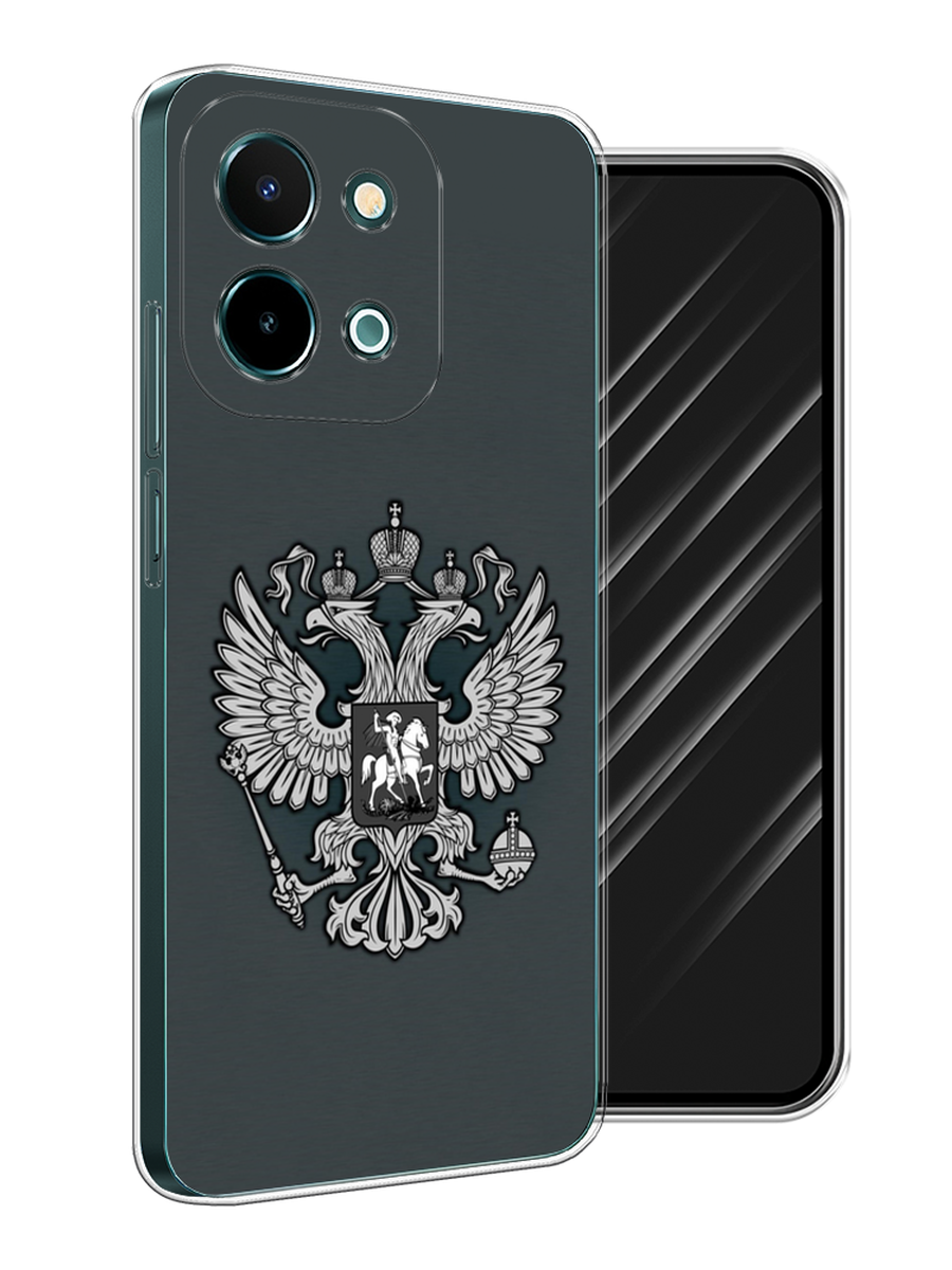 

Чехол Awog на Vivo Y28 4G "Герб России серый", 2611650-1