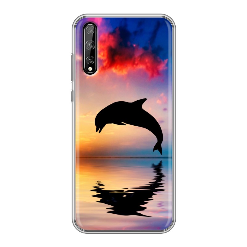 

Пластиковый транспарентный чехол для Huawei Y8p, 74855