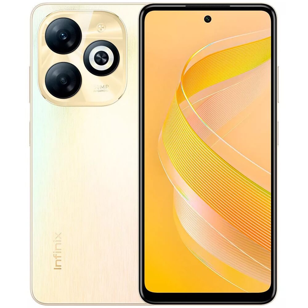 

Смартфон Infinix Smart 8 Plus 4/128 ГБ золотой, Smart 8 Plus