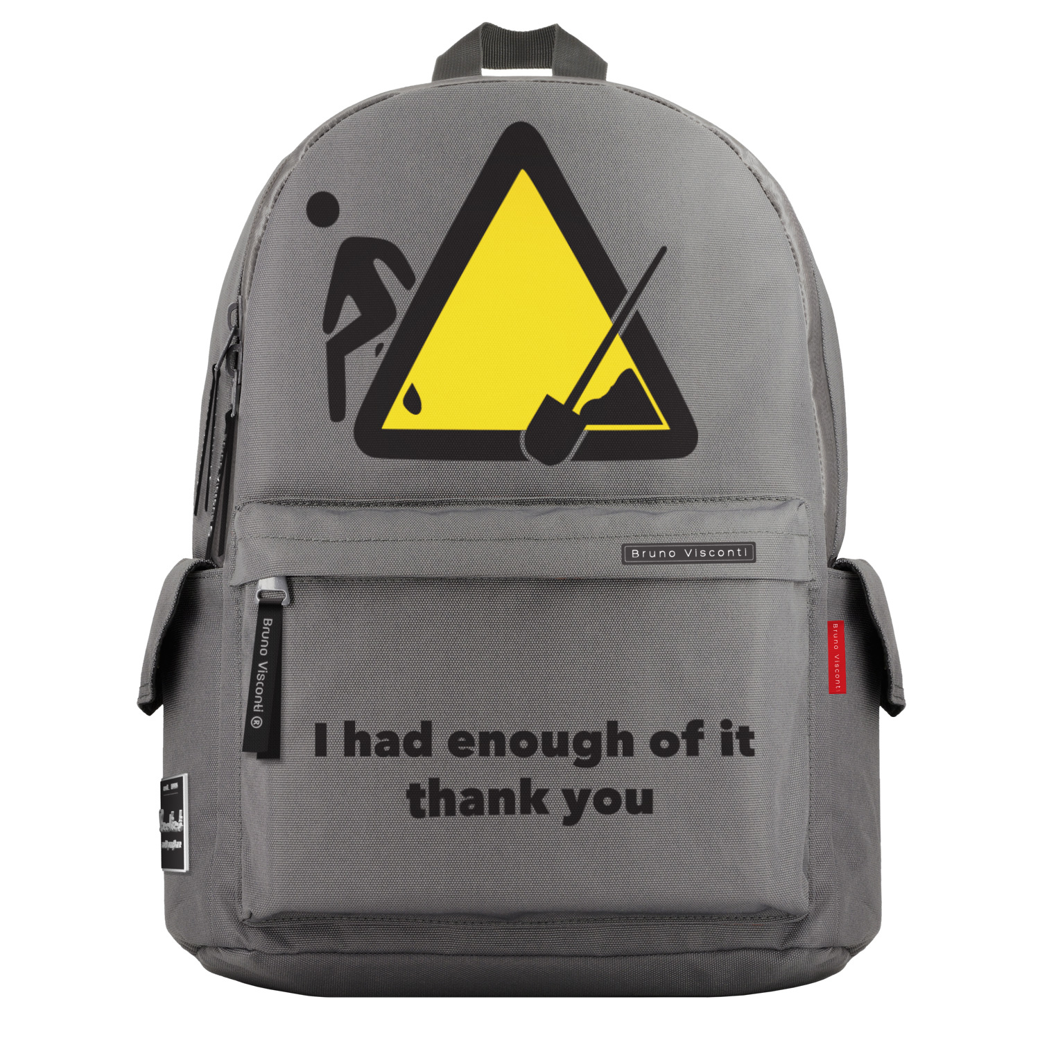 

Рюкзак молодежный Bruno Visconti СЕРЫЙ "С МЕНЯ ХВАТИТ", 12-003-150/05