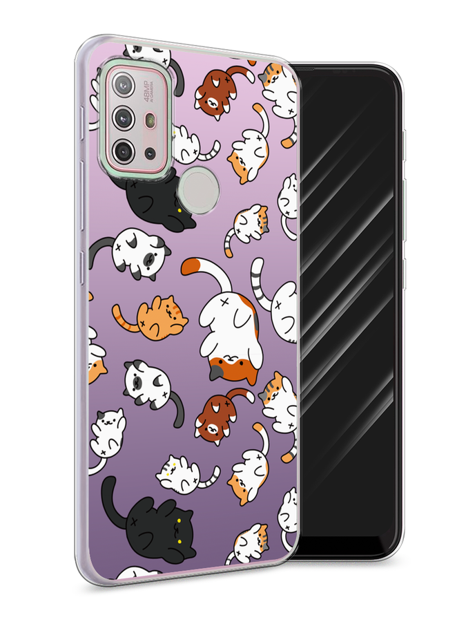 

Чехол Awog на Lenovo K13 Note / Леново K13 Note "Котопад", Фиолетовый;белый, 112950-7