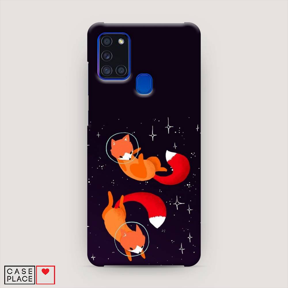 

Пластиковый чехол "Лисы космонавты" на Samsung Galaxy A21s, 2100220-3