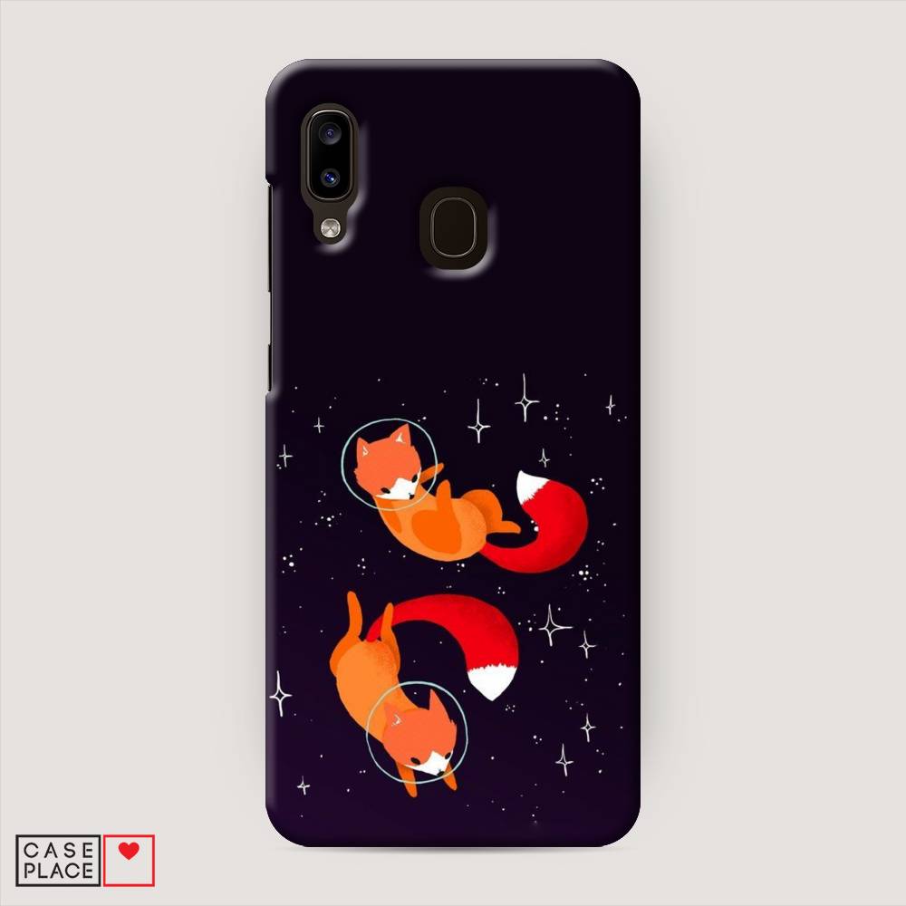 

Пластиковый чехол "Лисы космонавты" на Samsung Galaxy A20, 27620-3