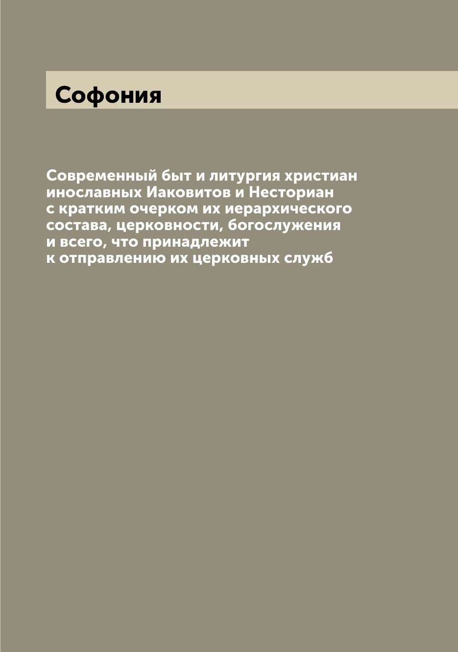 

Книга Современный быт и литургия христиан инославных Иаковитов и Несториан с кратким оч...