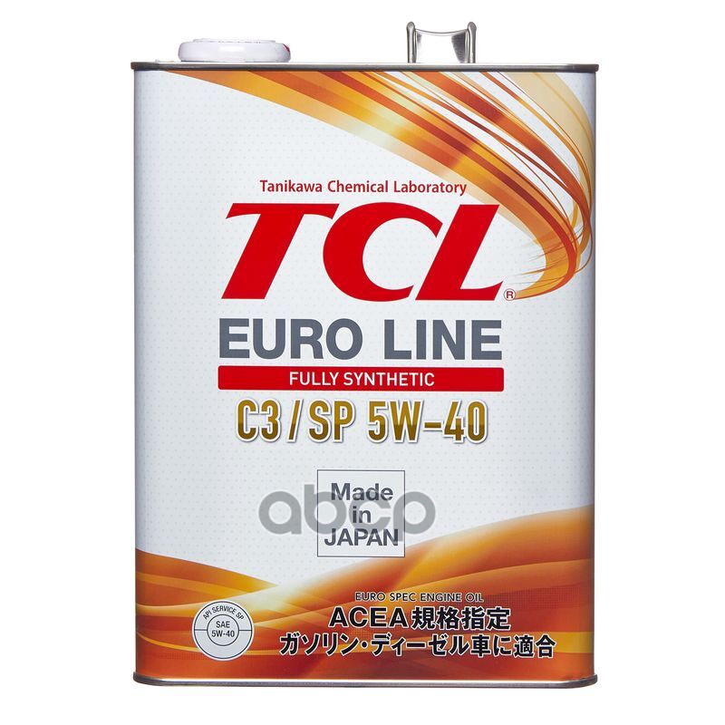 Масло моторное tcl euro line sp acea c3, 5w40, 4л