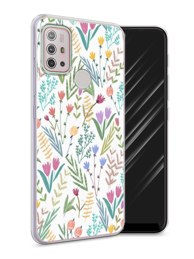 

Чехол Awog на Lenovo K13 Note / Леново K13 Note "Полевые цветы рисунок", Белый;зеленый, 112950-8