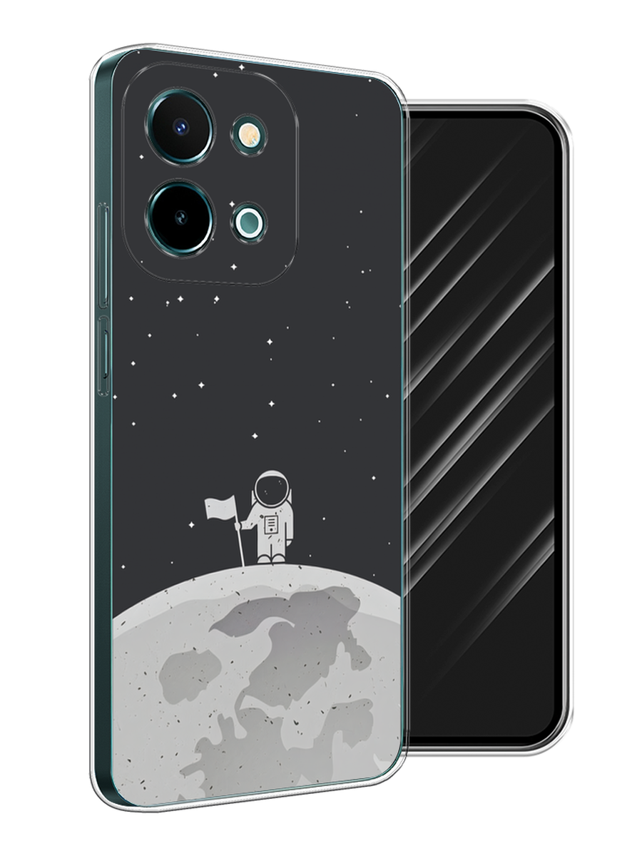 

Чехол Awog на Vivo Y28 4G "Первый на Луне", Черный, 2611650-1