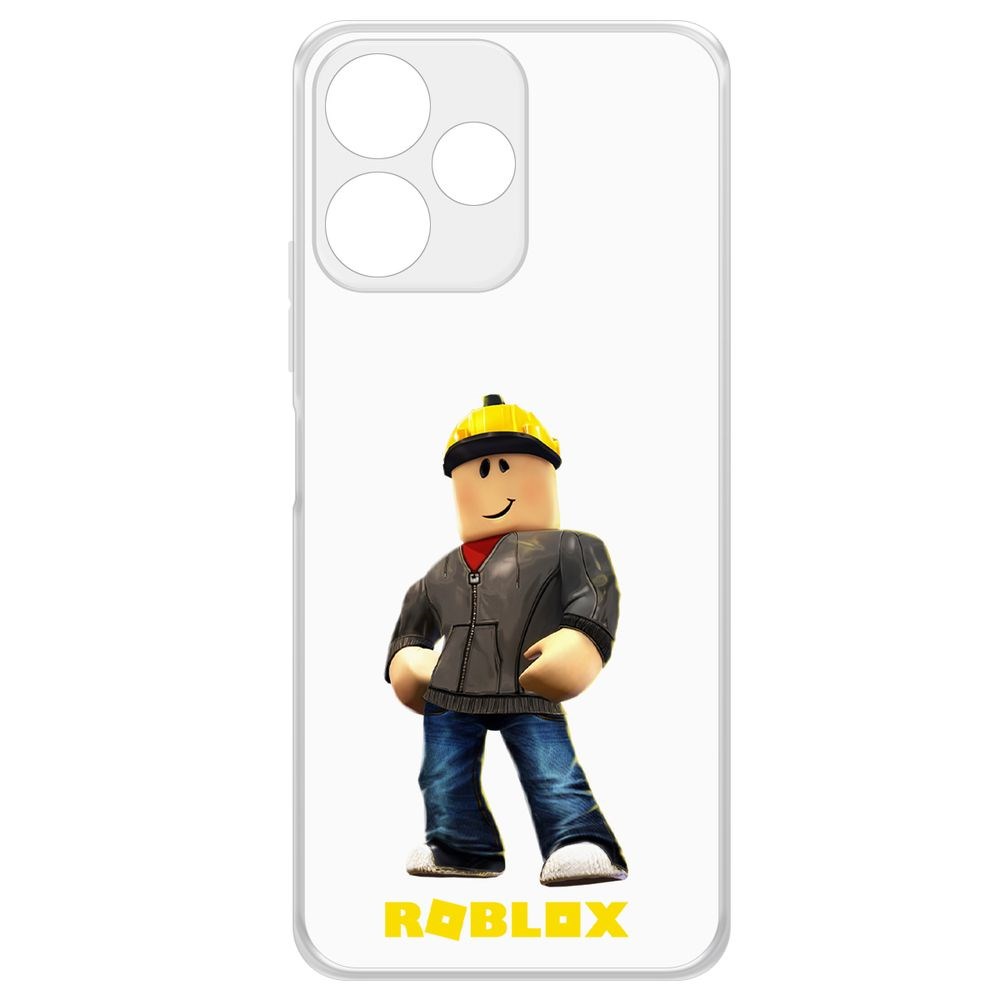 Чехол-накладка Krutoff Clear Case Roblox-Строитель для Poco M6 Pro 5G