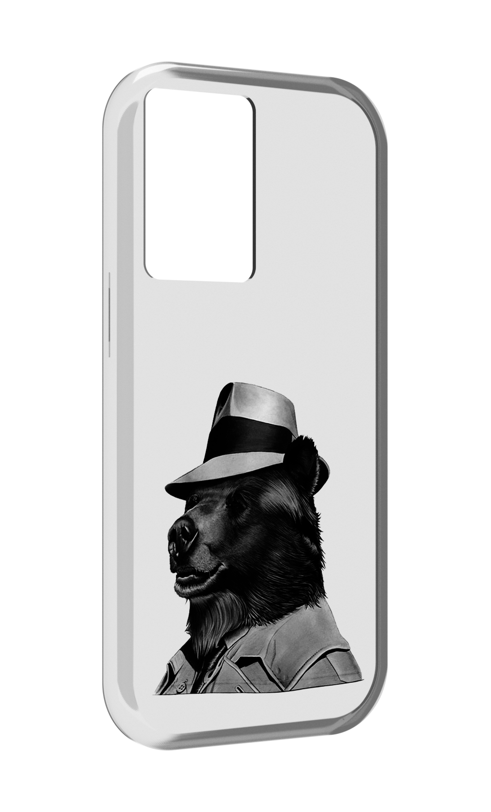 Чехол MyPads медведь в шляпе для OnePlus Nord N20 SE