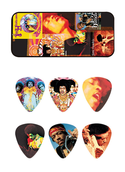 фото Медиаторы dunlop jimi hendrix montag 12шт, толстые, в коробочке, jh-pt08h