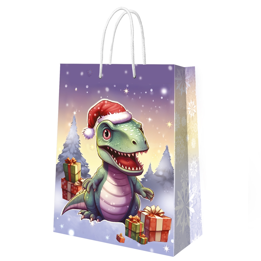 Пакет подарочный ND Play Динозаврик с подарками 310458, 220*310*100 мм