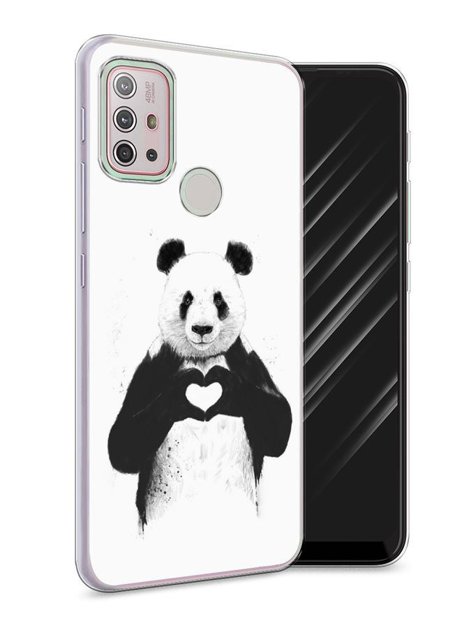 

Чехол Awog на Lenovo K13 Note / Леново K13 Note "Панда love", Серебристый, 112950-10