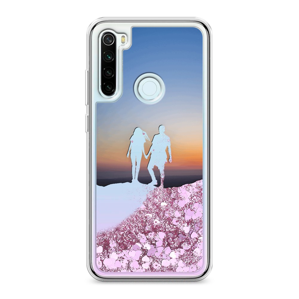 

Жидкий чехол с блестками "Пара на краю света" на Xiaomi Redmi Note 8T