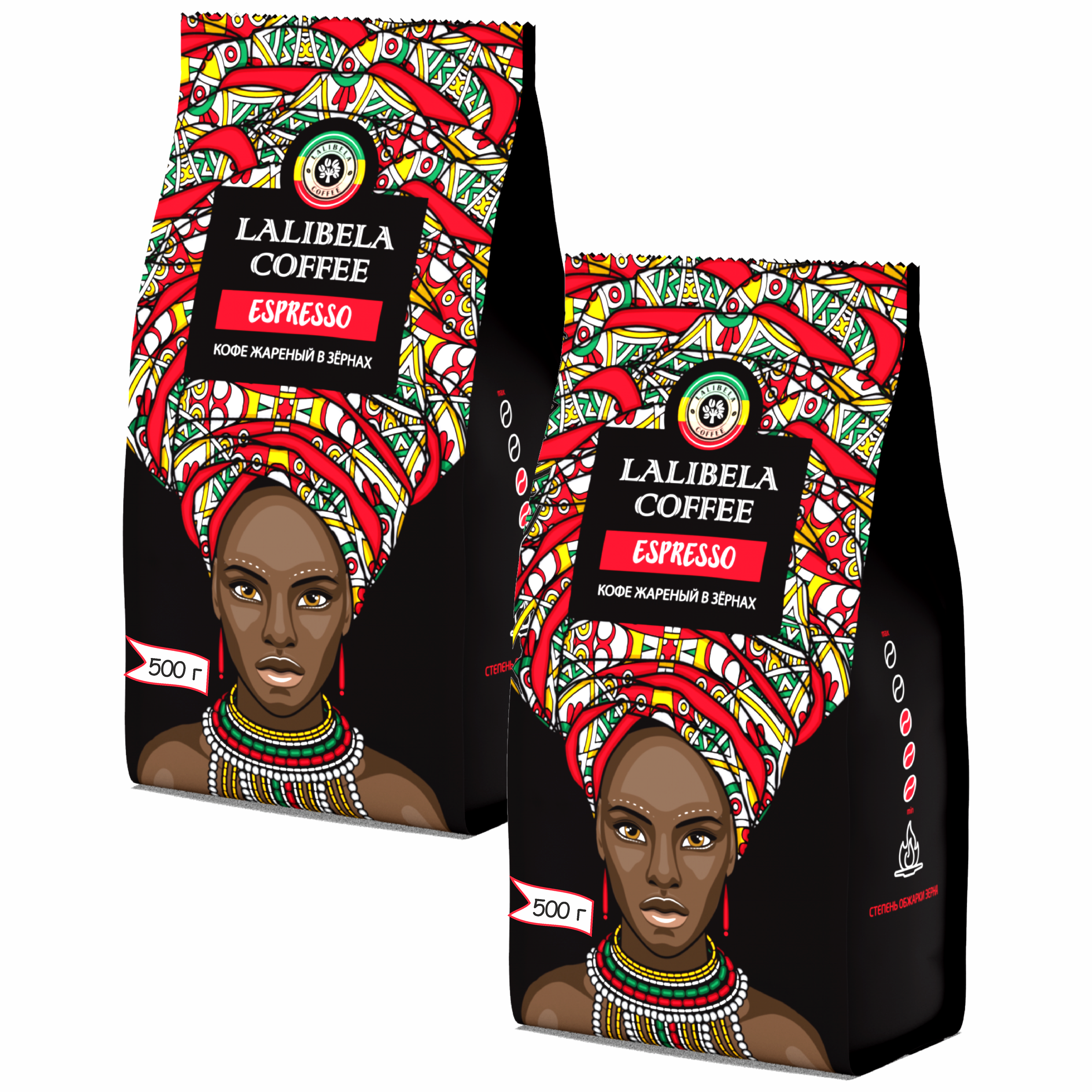 Набор кофе в зернах LALIBELA COFFEE Espresso 2 шт по 500 г