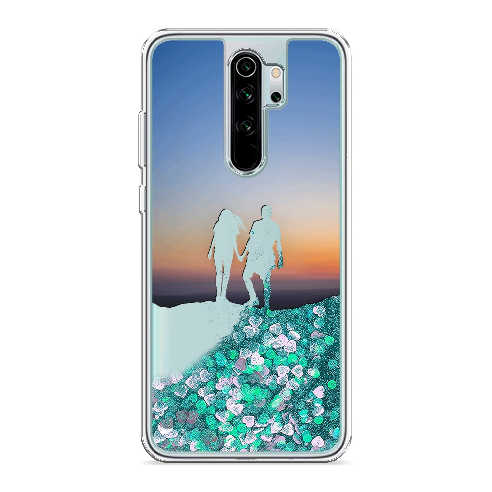

Жидкий чехол с блестками "Пара на краю света" на Xiaomi Redmi Note 8 Pro, 36695-1