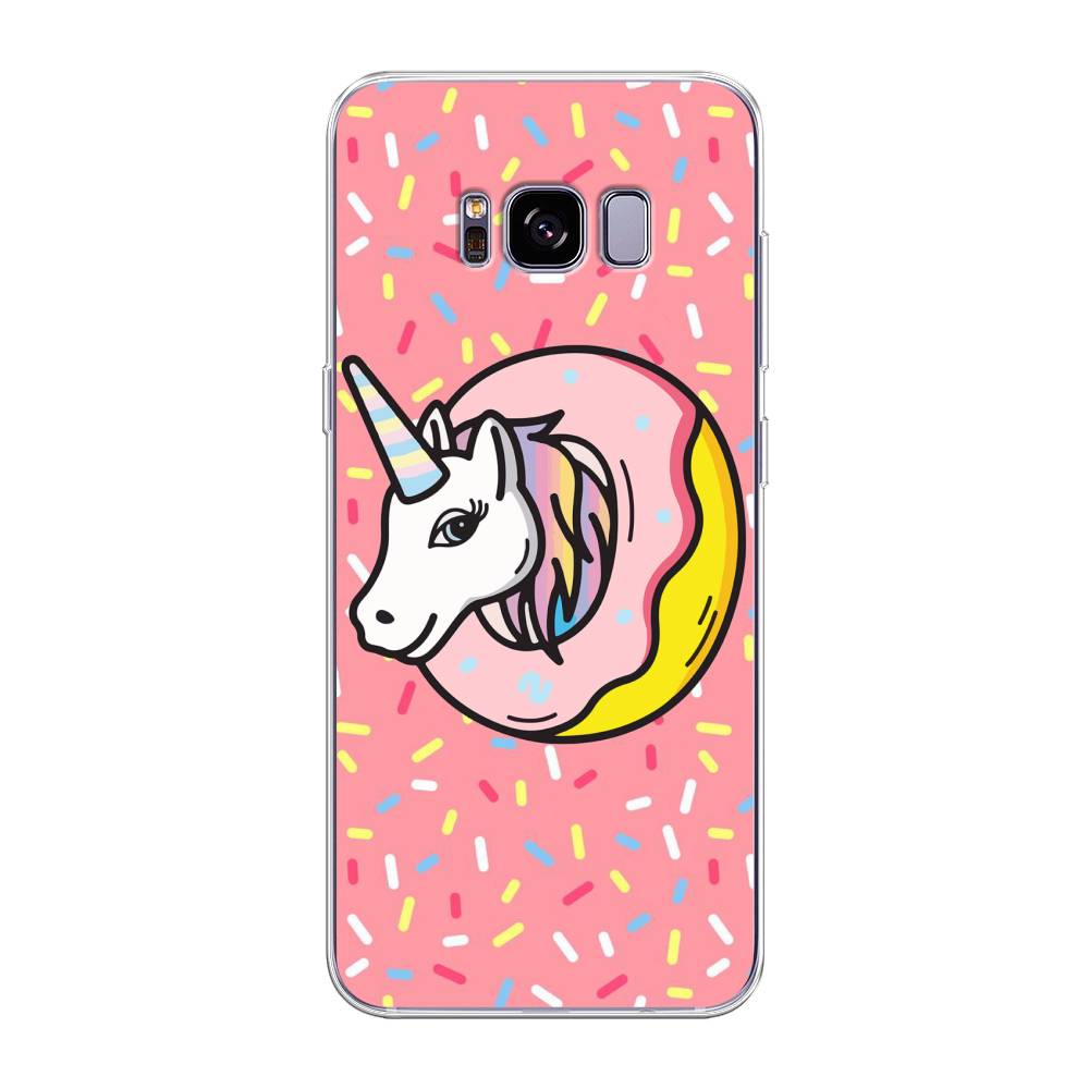 

Чехол Awog на Samsung Galaxy S8 + "Единорог в пончике", Розовый;желтый;белый, 24850-2